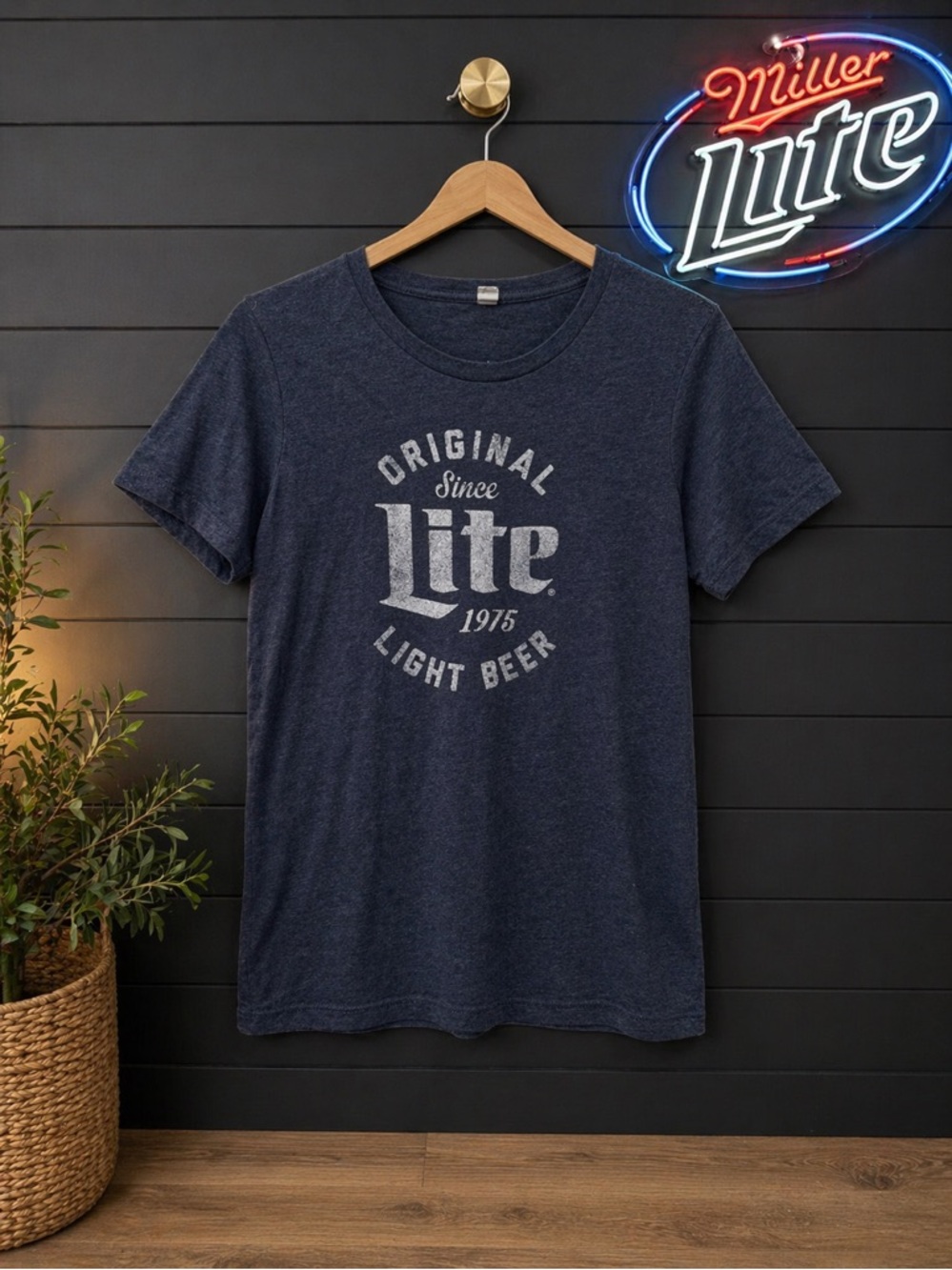 🍺💙 Vintage Style Miller Lite Graphic Tee Women’s Medium | Retro Beer T-Shirt